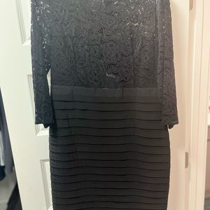 Adriana Papell Black Lace 16 dress
